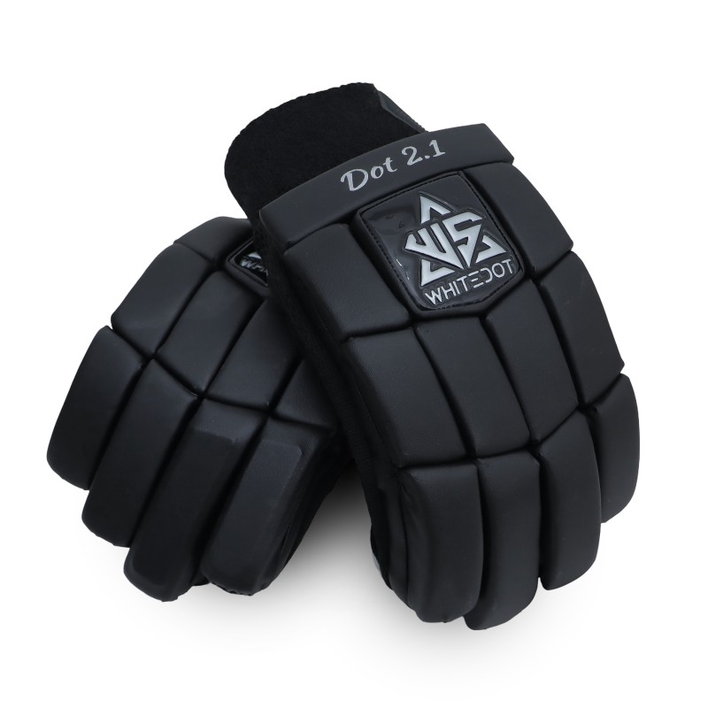 Whitedot Aegis Black Cricket Batting Gloves