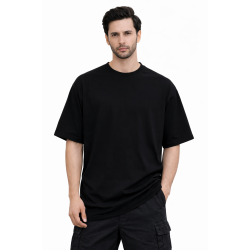 Black Drop Shoulder T-shirt