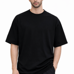 Black Drop Shoulder T-shirt
