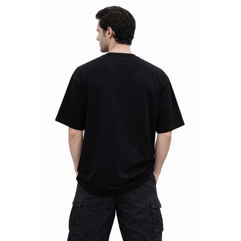 Black Drop Shoulder T-shirt