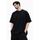 Black Drop Shoulder T-shirt