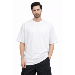 White Drop Shoulder T-shirt