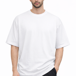 White Drop Shoulder T-shirt