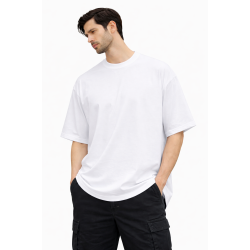White Drop Shoulder T-shirt White Drop Shoulder T-shirt