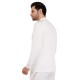 Whitedot Omega Quick Dry Full Sleeves Polo T-Shirt - White