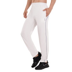 Whitedot Omega Quick Dry White Trouser Pants - White