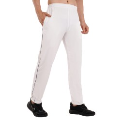 Whitedot Omega Quick Dry White Trouser Pants - White