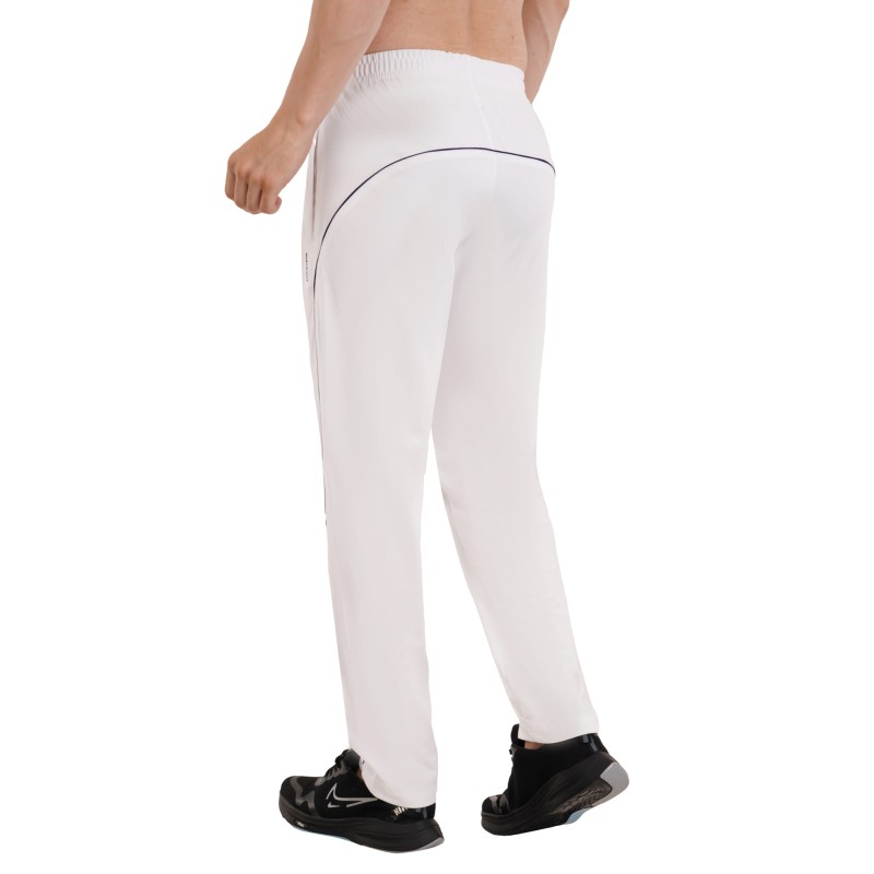 Whitedot Omega Quick Dry White Trouser Pants - White