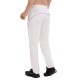 Whitedot Omega Quick Dry White Trouser Pants - White