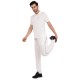 Whitedot Omega Quick Dry White Trouser Pants - White