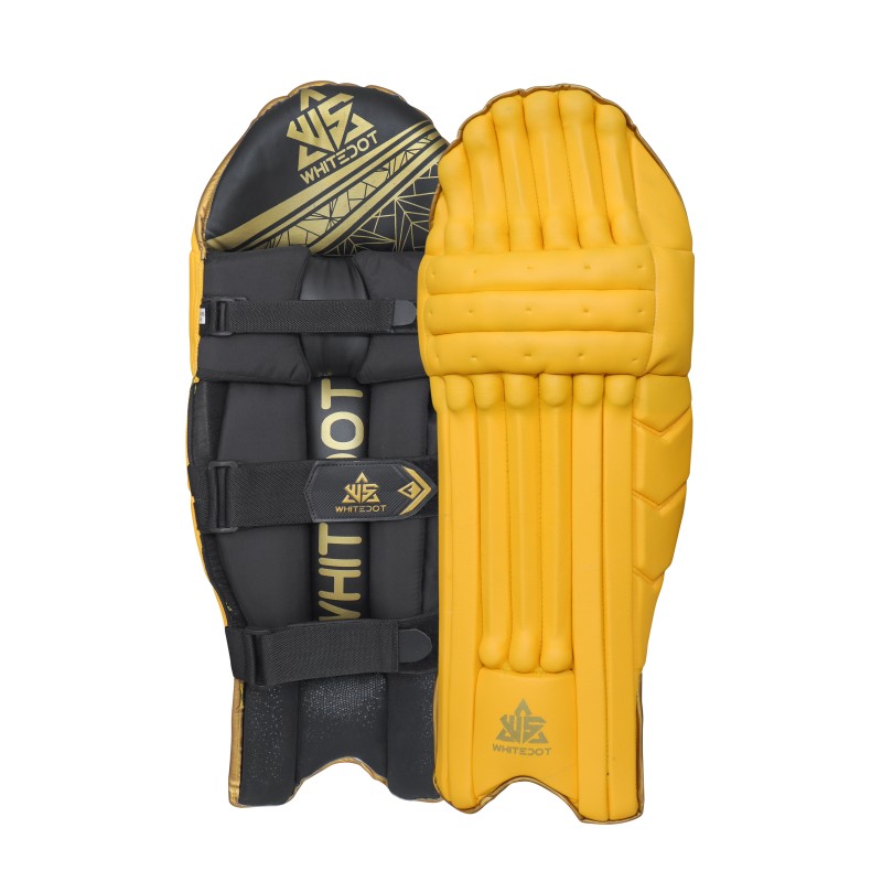 Whitedot Alpha Yellow Gold Players Cricket Batting Pad