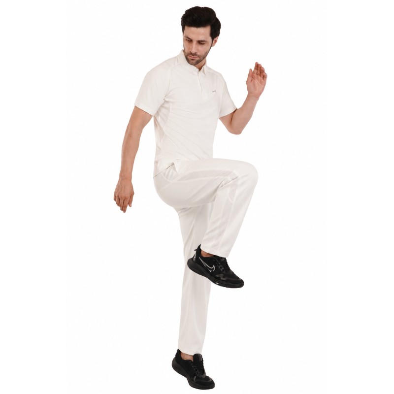 Whitedot Hexa Quick Dry Cricket Trouser - Off White Whitedot Hexa Quick Dry Cricket Trouser - Off White