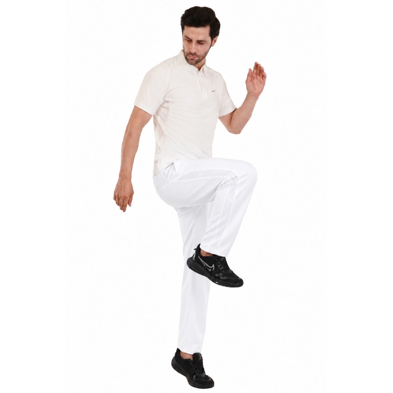 Whitedot Hexa Quick Dry Cricket Trouser - White