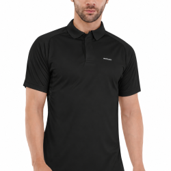 Whitedot Hexa Quick Dry Cricket Polo T-Shirt - Black