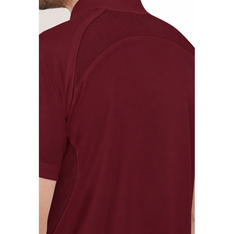 Whitedot Hexa Quick Dry Cricket Polo T-Shirt - Maroon