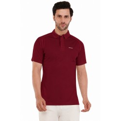 Whitedot Hexa Quick Dry Cricket Polo T-Shirt - Maroon
