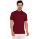 Whitedot Hexa Quick Dry Cricket Polo T-Shirt - Maroon