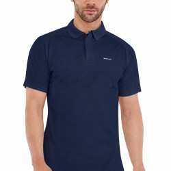 Whitedot Hexa Quick Dry Cricket Polo T-Shirt - Navy Blue