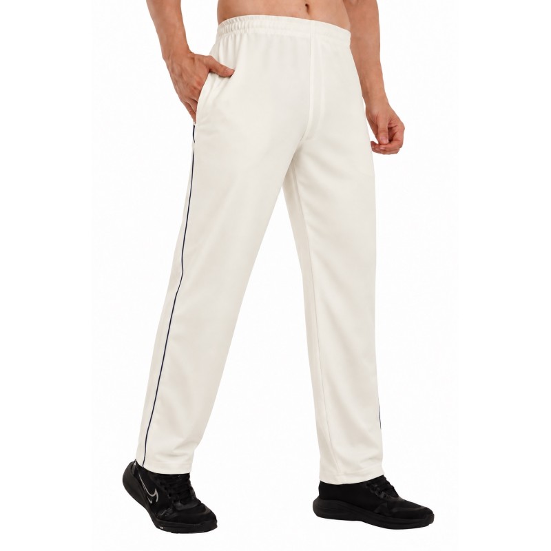 Whitedot Omega Quick Dry Cricket Trouser Pants - Off White Whitedot Omega Quick Dry Cricket Trouser Pants - Off White