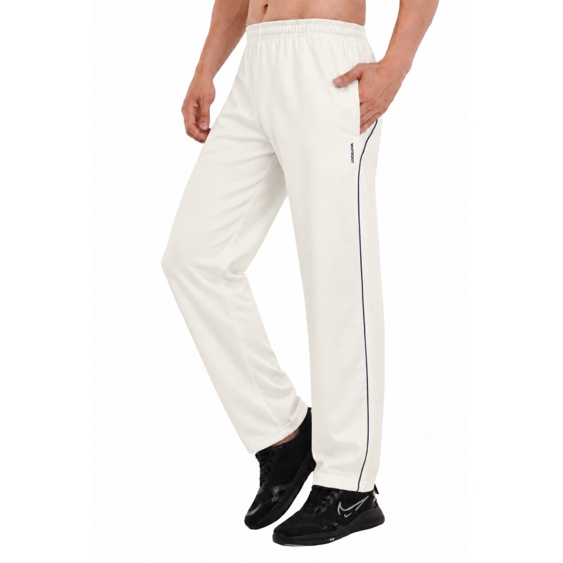 Whitedot Omega Quick Dry Cricket Trouser Pants - Off White Whitedot Omega Quick Dry Cricket Trouser Pants - Off White