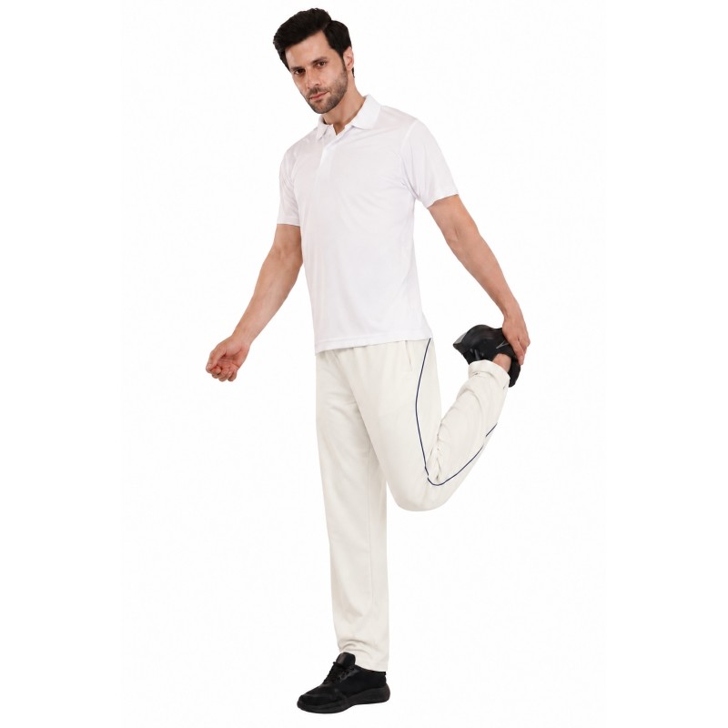 Whitedot Omega Quick Dry Cricket Trouser Pants - Off White Whitedot Omega Quick Dry Cricket Trouser Pants - Off White