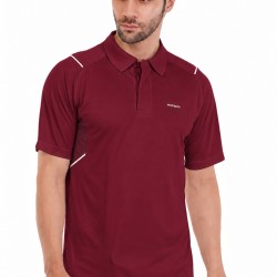 Whitedot Omega Quick Dry Half Sleeves Polo T-Shirt - Maroon