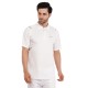 Whitedot Omega Quick Dry Half Sleeves Polo T-Shirt - White