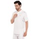 Whitedot Omega Quick Dry Half Sleeves Polo T-Shirt - White