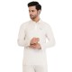 Whitedot Hexa Quick Dry Full Sleeves Polo T-Shirt - Off-White