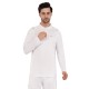Whitedot Omega Quick Dry Full Sleeves Polo T-Shirt - White
