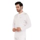 Whitedot Omega Quick Dry Full Sleeves Polo T-Shirt - White