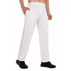 Whitedot Omega Quick Dry White Trouser Pants - White