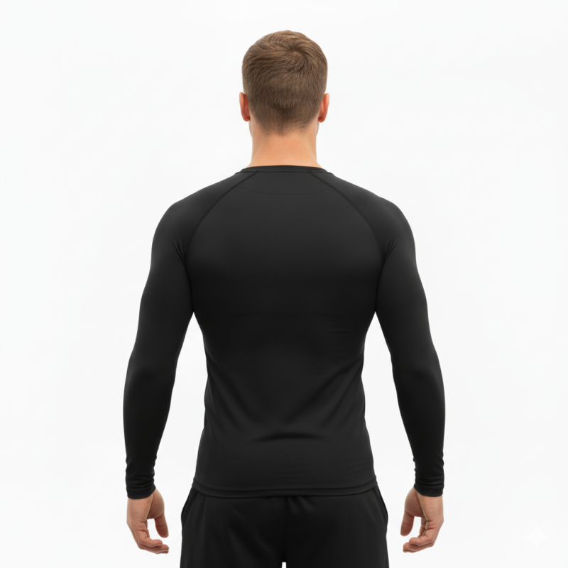 Whitedot Sigma Black Long Sleeve Compression Top Whitedot Sigma Black Long Sleeve Compression Top