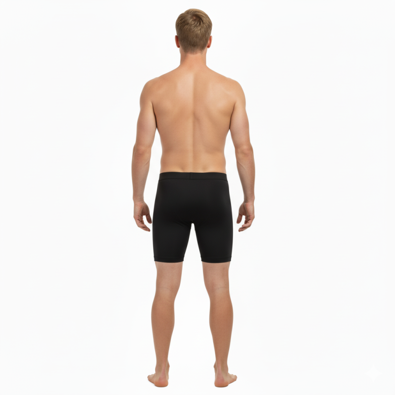 Whitedot Sigma Black Quick Dry Compression Shorts with Mobile Pocket