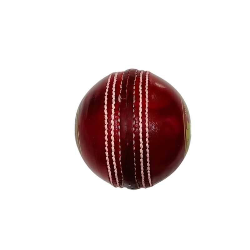 Whitedot Summer Red Cricket Leather Ball - 50 Over - Pack of 6