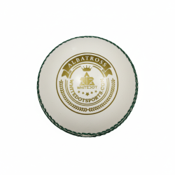 Whitedot Albatross White Cricket Leather Ball - 40 Over - Pack of 6 Whitedot Albatross White Cricket Leather Ball - 40 Over - Pack of 6
