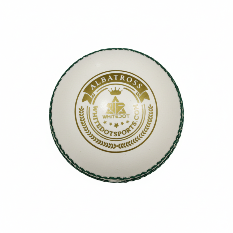 Whitedot Albatross White Cricket Leather Ball - 40 Over - Pack of 6