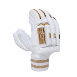 Whitedot Albatross Gold Players Cricket Batting Gloves - White Gold