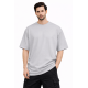 L Grey Drop Shoulder T-shirt