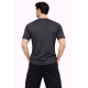 Whitedot FlexFit Round Neck Regular Dry Fit Gym Sports T-Shirt - Dark Grey