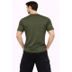 Whitedot FlexFit Round Neck Regular Dry Fit Gym Sports T-Shirt - Military Green