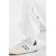 Whitedot Summer Loose fit Polyester Track Pants - White