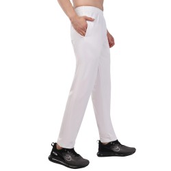 Whitedot Novelty Quick Dry Cricket Trouser Pants - White