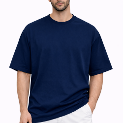 Navy Drop Shoulder T-shirt