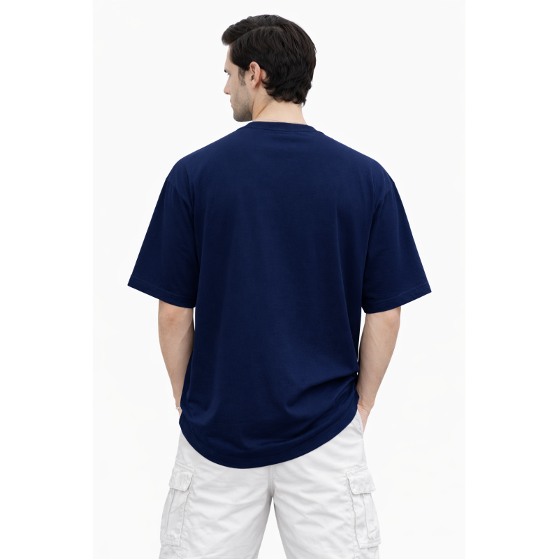 Navy Drop Shoulder T-shirt