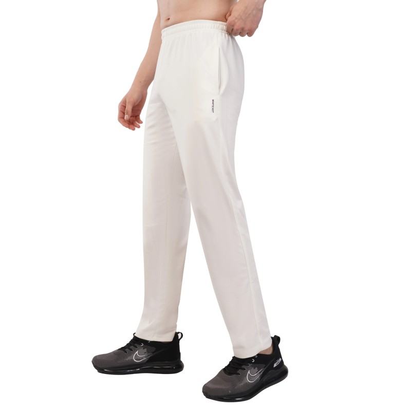 Whitedot Novelty Quick Dry Cricket Trouser Pants - Off-White