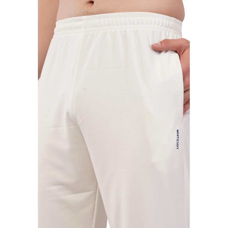 Whitedot Novelty Quick Dry Cricket Trouser Pants - Off-White