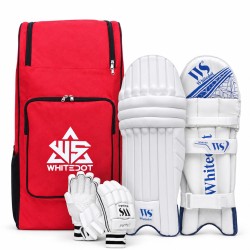 Whitedot Eleanor 3.0 Cricket Combo Kit with Elite Red Kitbag