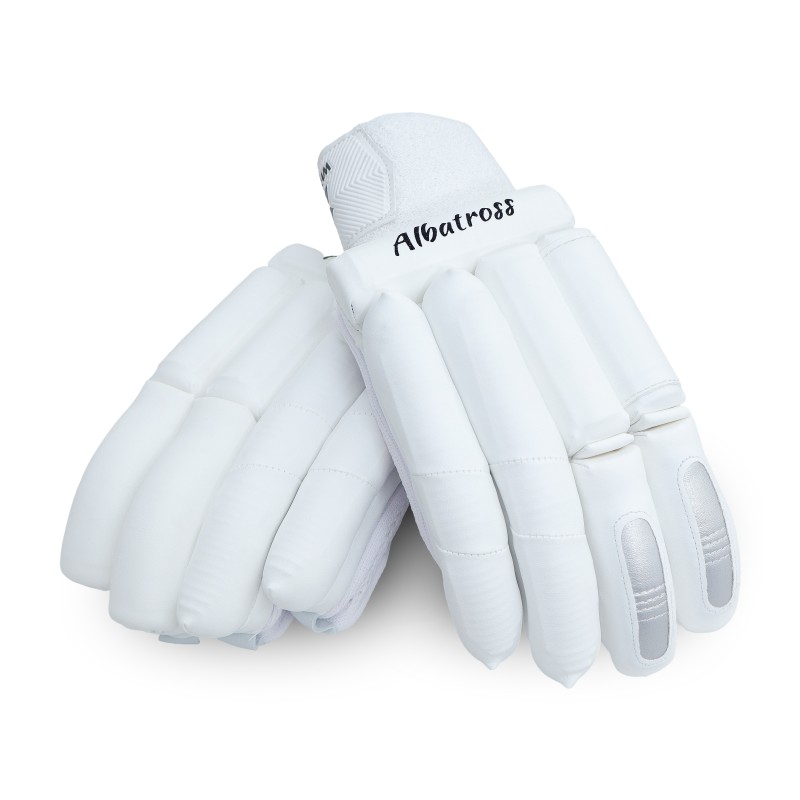 Whitedot Albatross Players Cricket Batting Gloves - White