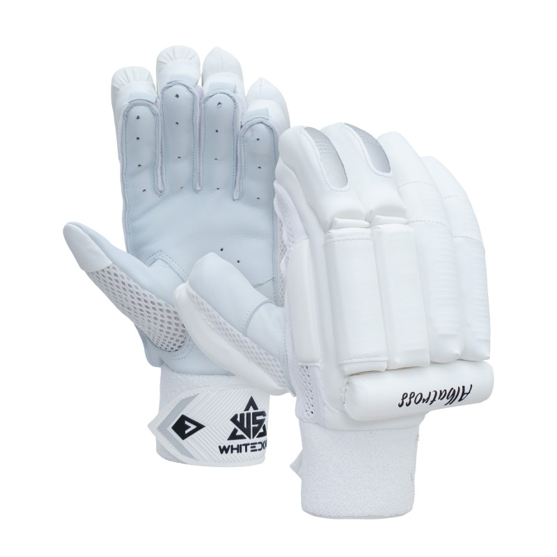Whitedot Albatross Players Cricket Batting Gloves - White